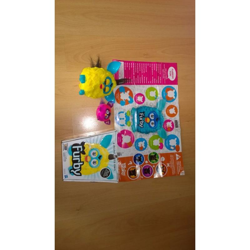 Furby & Furbling Set, boxed with free Furby Sticker Sheet