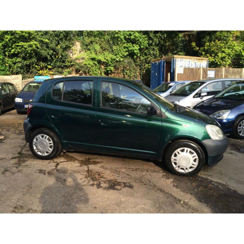 2003 Toyota Yaris 1.0 16v VVTi GS GREEN, 5 doors, Manual, Petrol, 51000 miles