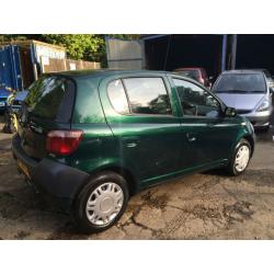 2003 Toyota Yaris 1.0 16v VVTi GS GREEN, 5 doors, Manual, Petrol, 51000 miles