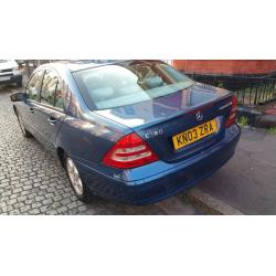 MERCEDES BENZ C LASS COMPRESSOR 1796CC PETROL,AUTOMATIC,ON 03 PLATE,MINT RUNNER,QUICK SALE