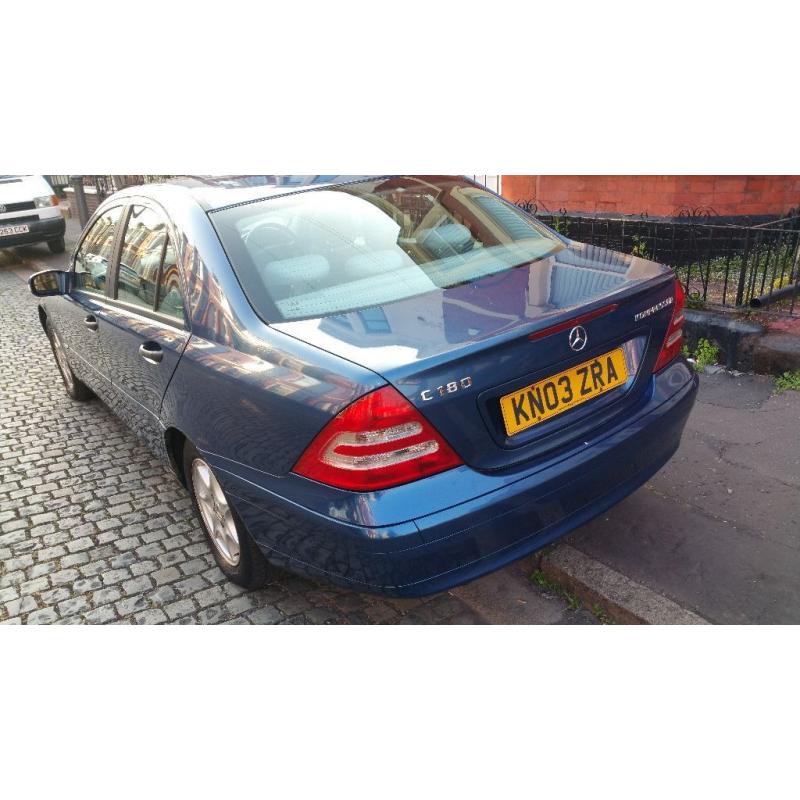 MERCEDES BENZ C LASS COMPRESSOR 1796CC PETROL,AUTOMATIC,ON 03 PLATE,MINT RUNNER,QUICK SALE