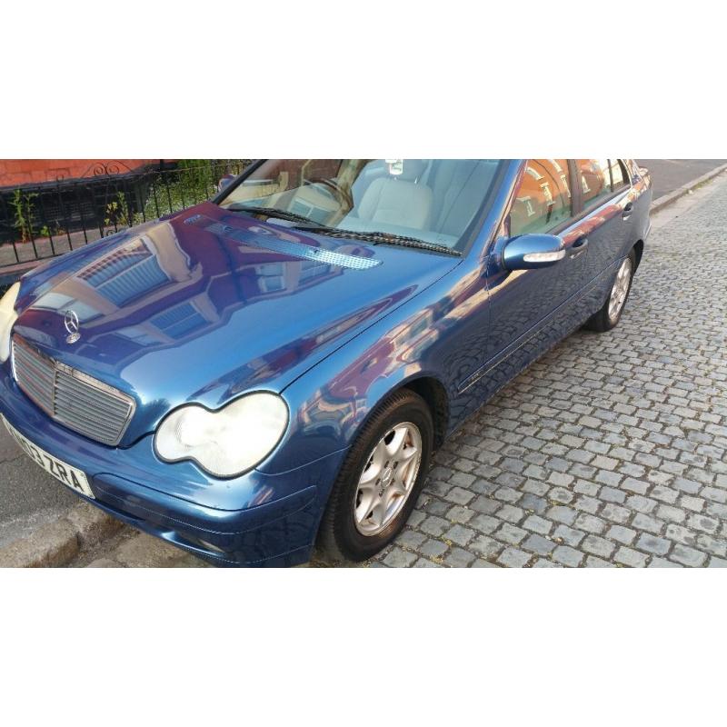 MERCEDES BENZ C LASS COMPRESSOR 1796CC PETROL,AUTOMATIC,ON 03 PLATE,MINT RUNNER,QUICK SALE