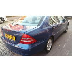 MERCEDES BENZ C LASS COMPRESSOR 1796CC PETROL,AUTOMATIC,ON 03 PLATE,MINT RUNNER,QUICK SALE