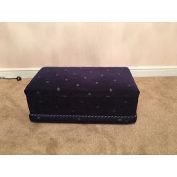 Large Blue Sofas Like Brand New! x3 complete with x3 Foot Stools