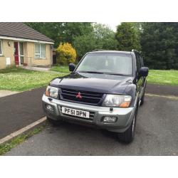 Mitsubishi Shogun 3.2 DiD LWB. 131000 miles. 7 seater, leather seats, triptronic transmission