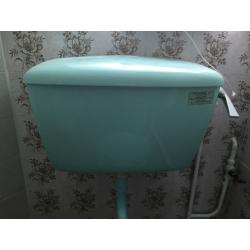 Armitage Shanks Turquoise toilet and sink 1970's