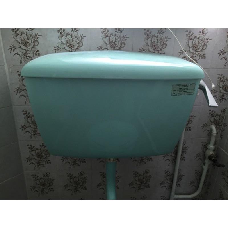 Armitage Shanks Turquoise toilet and sink 1970's