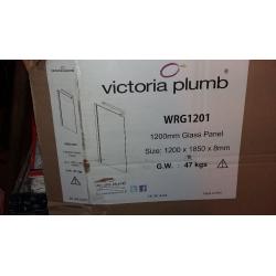 Victoria plumb glass shower panel