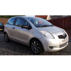 2007 56 TOYOTA YARIS 1.0 T2 3DR MOT 01/17(PART EX WELCOME) FREE DRIVEAWAY INSURANCE