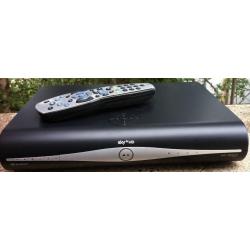 Sky plus hd box with remote and power cable