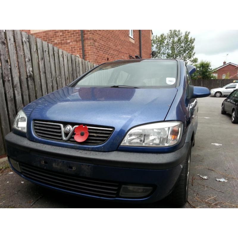 vauxhall zafira elegance 2002 2.0 dti