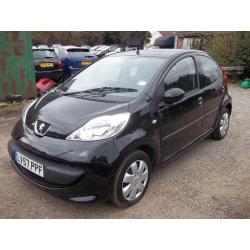 PEUGEOT 107 5 DOOR BLACK