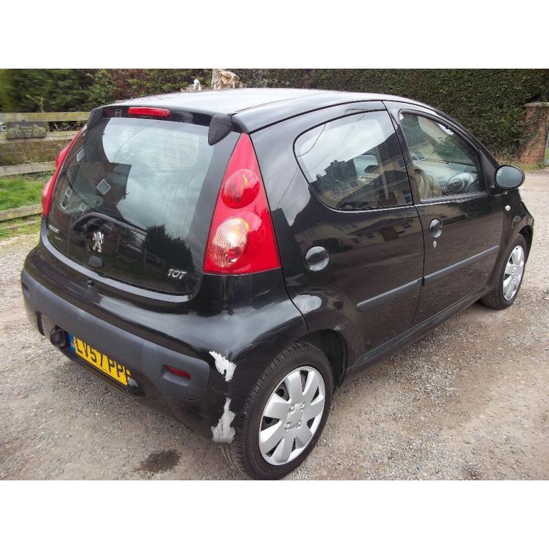 PEUGEOT 107 5 DOOR BLACK