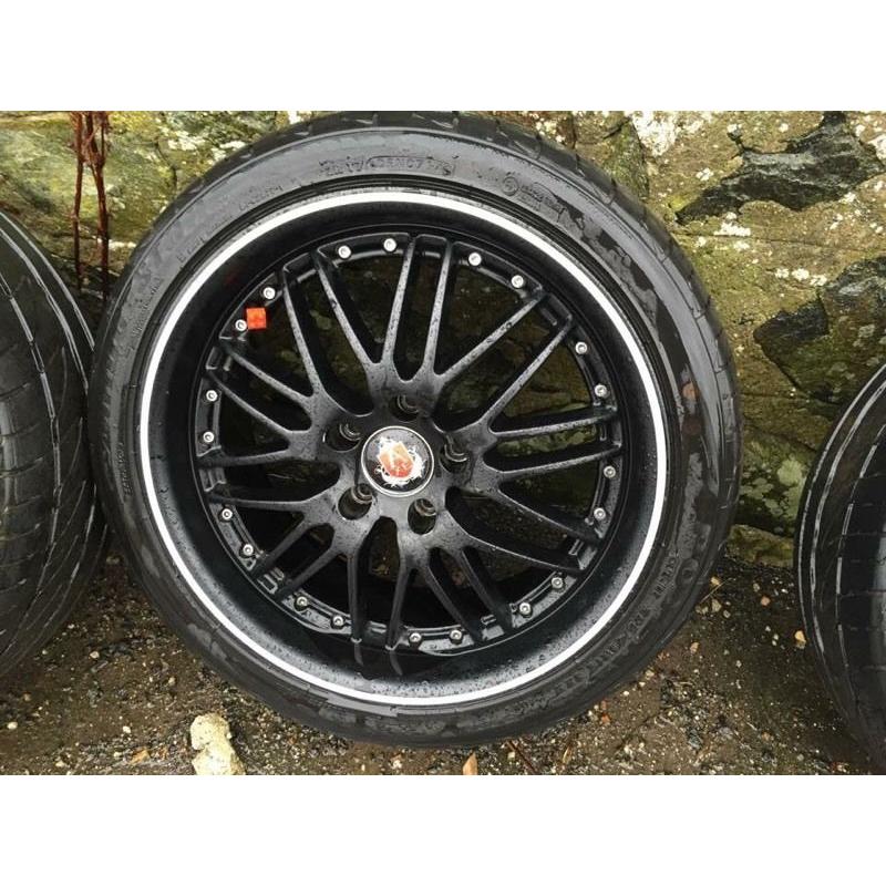 5X112 18" Axe EK1 8J Matt Black Alloys (Set Of 4)