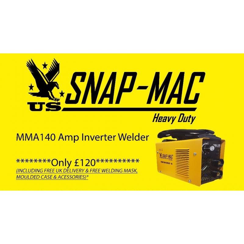 US-SNAP-MAC 140 AMP MINI MMA WELDER (FREE U.K DELIVERY) NOT MIG