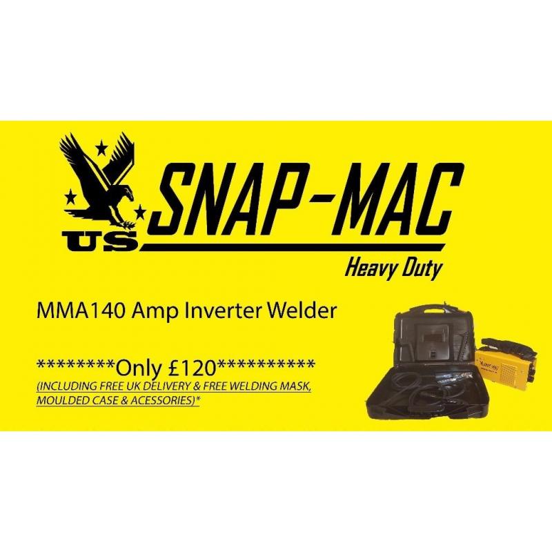 US-SNAP-MAC 140 AMP MINI MMA WELDER (FREE U.K DELIVERY) NOT MIG