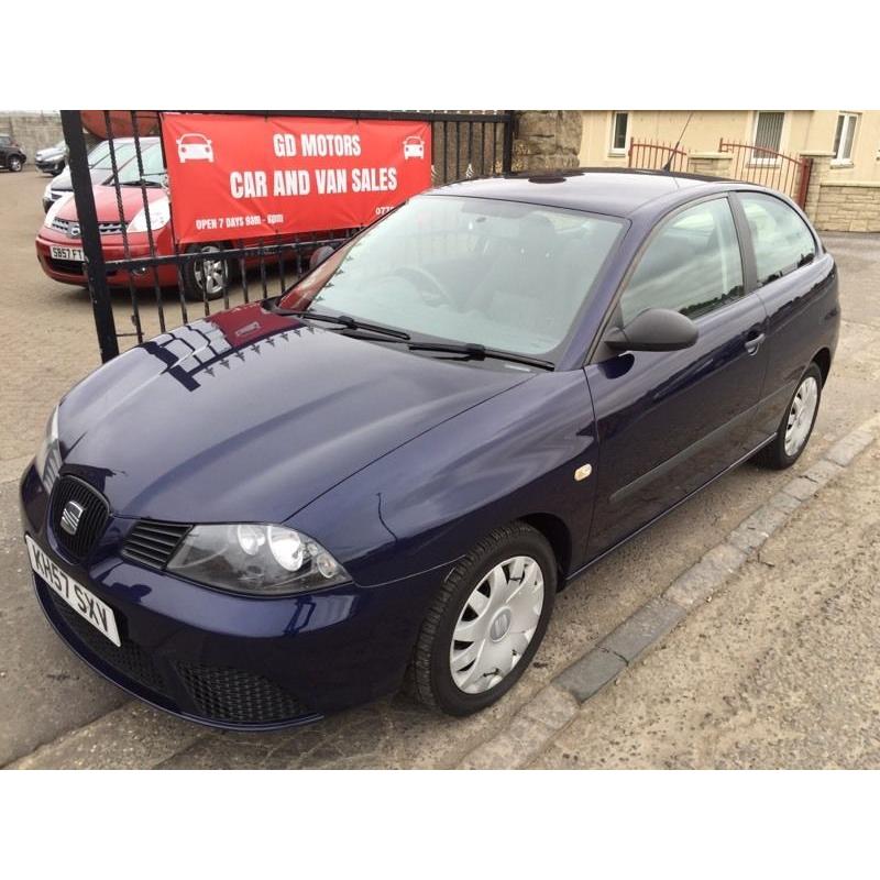 2007 (57) SEST IBIZA 1.2, 1 YEAR MOT, 61000 MILES, WARRANTY NOT POLO CORSA FIESTA PUNTO 207 SKODA