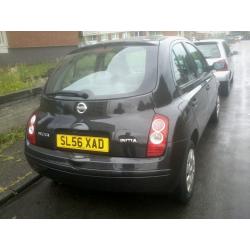 NISSAN MICRA 1.4CC 4DR BLACK MOT AND TAX CD TWO KEYS DRIVES NICE