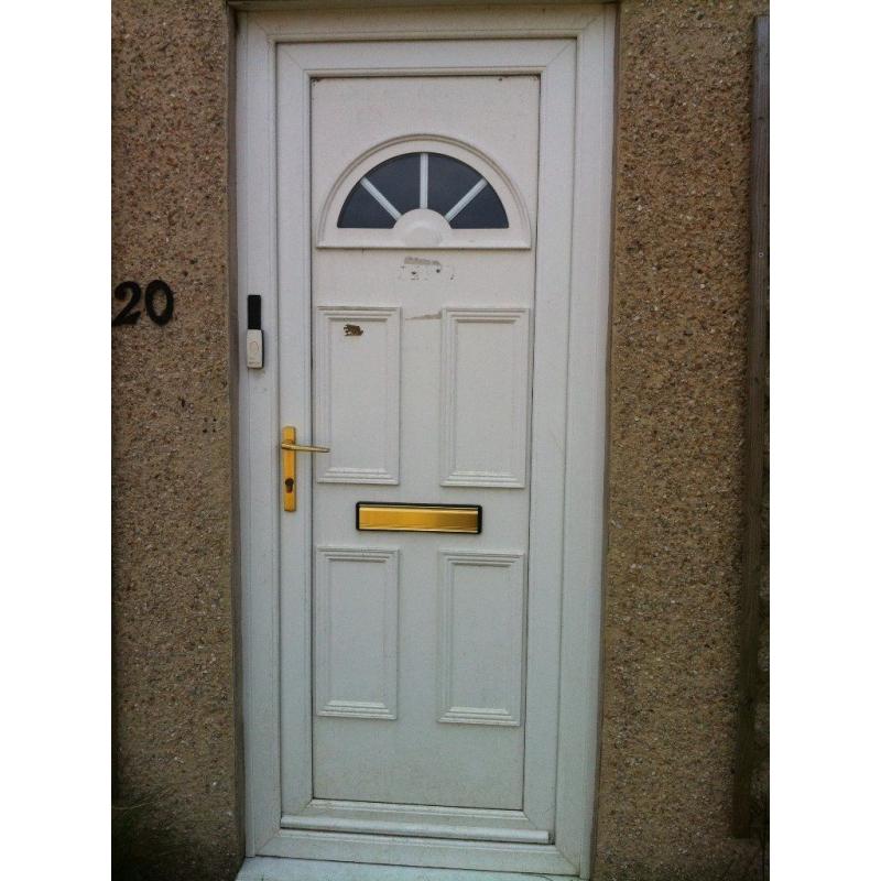 WHITE UPVC FRONT DOOR FOR SALE