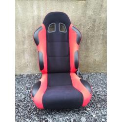 Red Reclining Bucket Seats