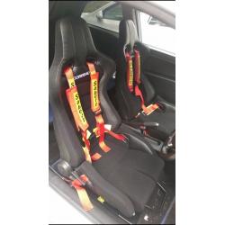 2x Corbeau RRB bucket seats + harnesses + Seat Rails