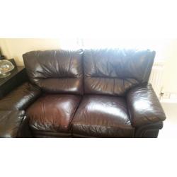 Recliner leather sofa -chair