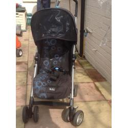 SIVER CROSS BUGGY WITH FOOTMUFF