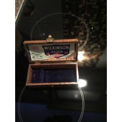 Reduced to clear Collectable wooden box & tobacco pouch