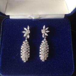 Jacqueline Kennedy JFK Waterfall earrings new