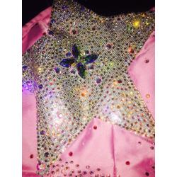 Hand made Swarovski corset and skirt