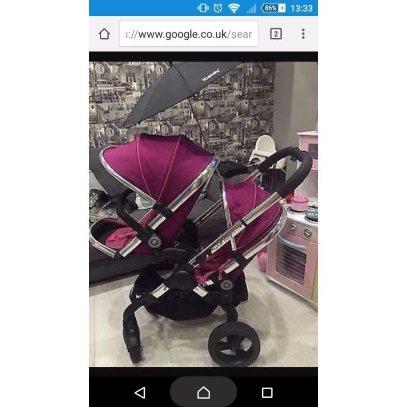 Double i candy pushchair