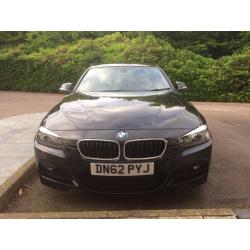 BMW 330d F30 New Model M Sport, 2012, Black, FSH, 19"Alloys in Perfect Cond, Full Leather, VGC