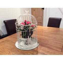 Wedding decoration - Birdcages for centre pieces x12