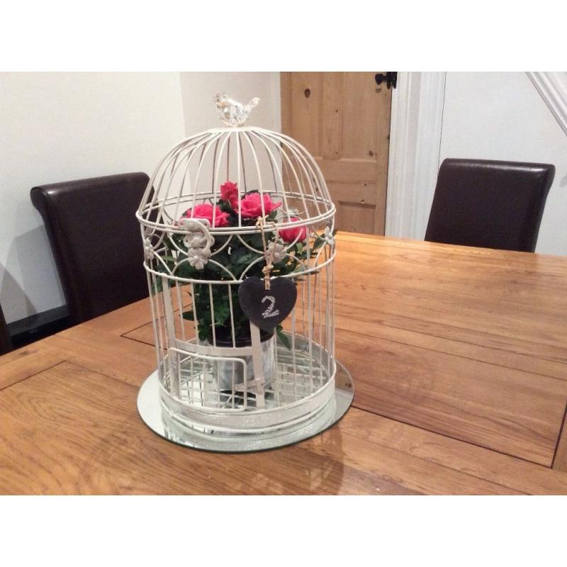 Wedding decoration - Birdcages for centre pieces x12