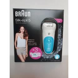 Braun Silk-Epil 5-511 Starter Kit Wet/Dry Epilator for Women Cordless