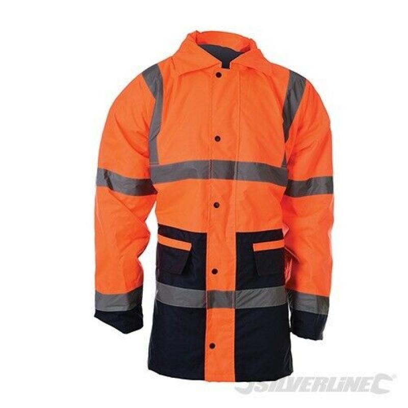 Silverline Hi-Vis 2-Tone Jacket Class 3 - Large & Extra Large - BRAND NEW - Lowest Price