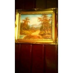 NICE SMALL OIL ON BOARD LANSCAPE PAINTING SIGNED BY THE ARTIST: CAFFRIA