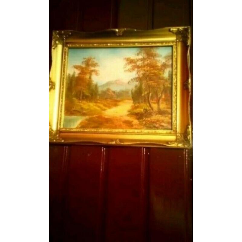 NICE SMALL OIL ON BOARD LANSCAPE PAINTING SIGNED BY THE ARTIST: CAFFRIA