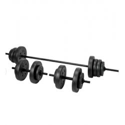 50kg Barbell & Dumbell Weight Set Brand New Fully Boxed