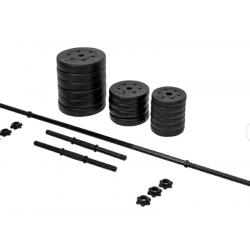 50kg Barbell & Dumbell Weight Set Brand New Fully Boxed