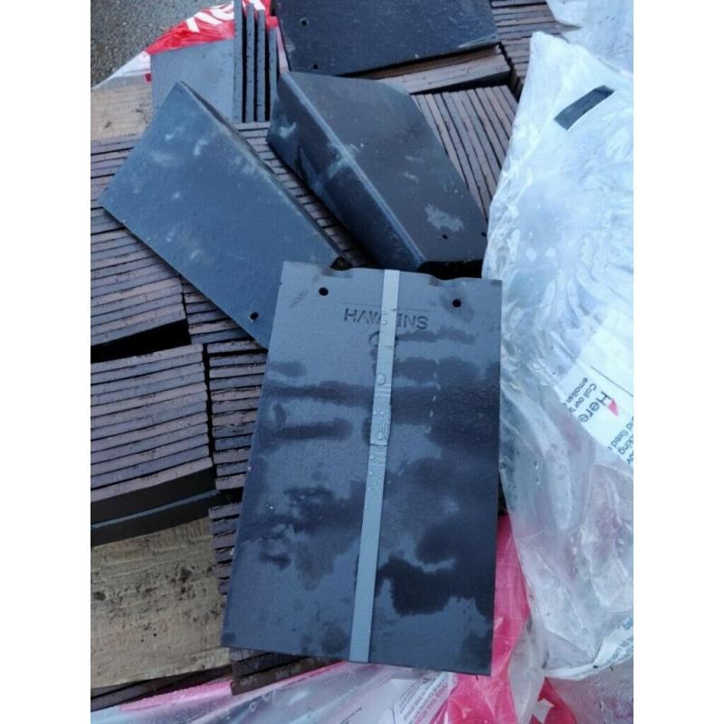 Marley Hawkins Clay Plain Roof Tile Blue Smooth 267 x 165 mm.