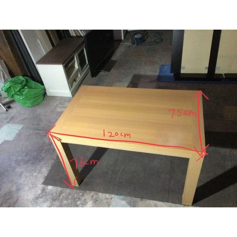 Wooden dining table